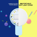 Luce LED portatile per smartphone con batteria 100mAh