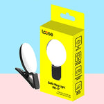 Luce LED portatile per smartphone con batteria 100mAh