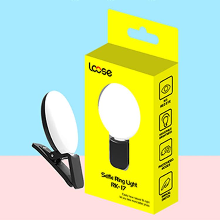 Luce LED portatile per smartphone con batteria 100mAh