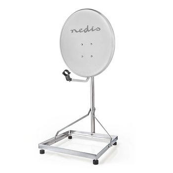 Satellite Balcony Stand | Mast length: 1.00 m | Maximum dish size: 90.0 cm | Bottom plate size: 1 x 50 x 50 cm | Steel | Silver