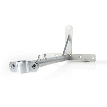 Satellite Wall Mount | Minimum wall distance: 550 mm | Maximum wall distance: 950 mm | Distance to wall: 0.00 mm | Clamp diameter: 32 - 42 mm | Steel | Silver