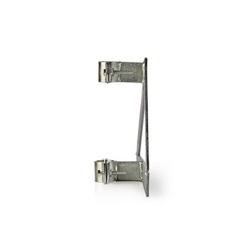 Satellite Wall Mount | Distance to wall: 90 mm | Clamp diameter: 32-42 mm | Steel | Silver