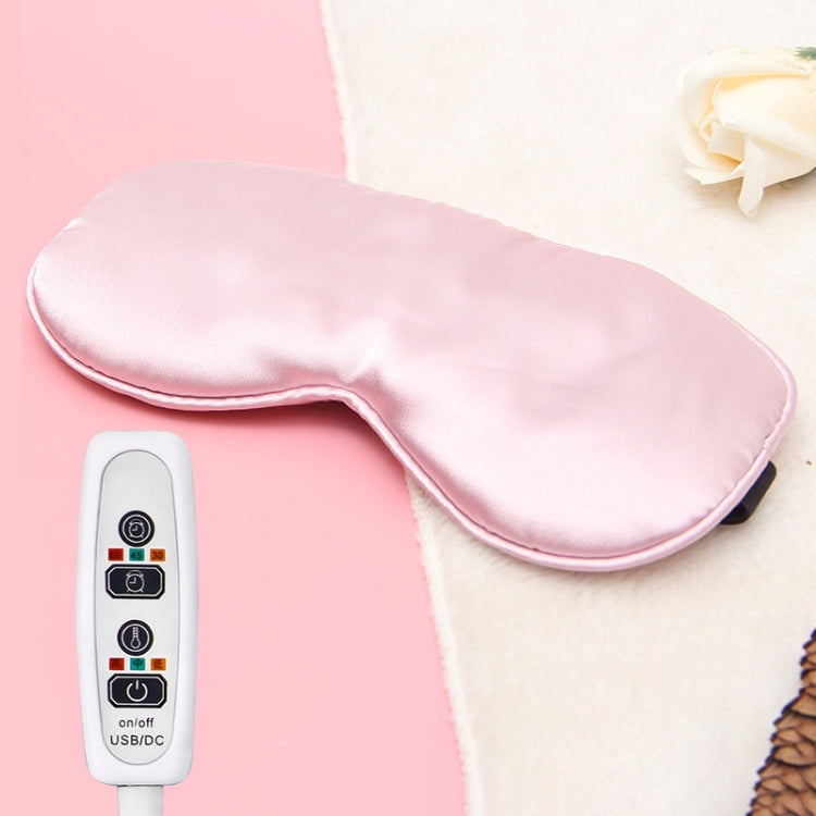 Maschera per gli occhi per dormire con moxa di seta riscaldante con ricarica USB
