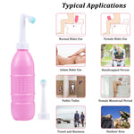 Bidet da viaggio portatile 500 ml rosa
