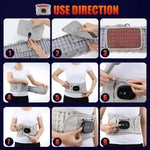 Cintura gonfiabile per massaggio ricaricabile Hailicare Cintura riscaldante elettrica calda senza borsa in tessuto, Protection Belt