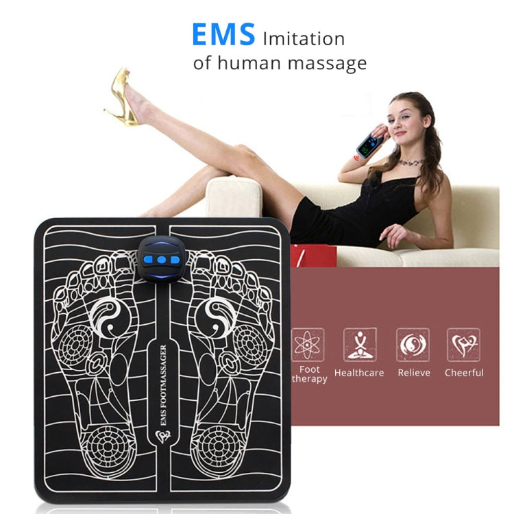 EMS Ricaricabile Macchina per Massaggio ai Piedi con Cuscinetto per Piedi Terapia Fisica con Controllo Remoto, Foot Pad Physical Therapy