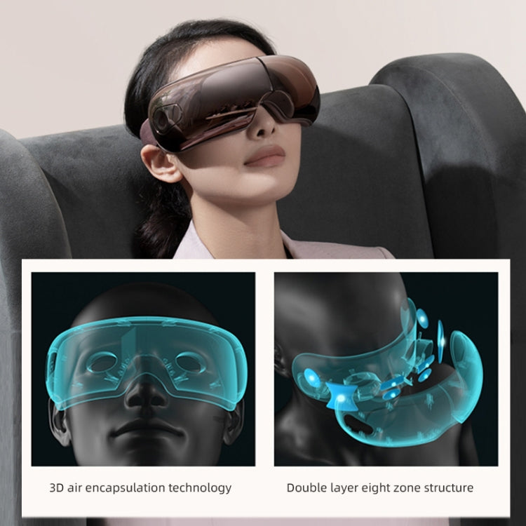 Dispositivo per la cura degli occhi per massaggio visivo con vibrazione della pressione dell'aria con compressione calda intelligente