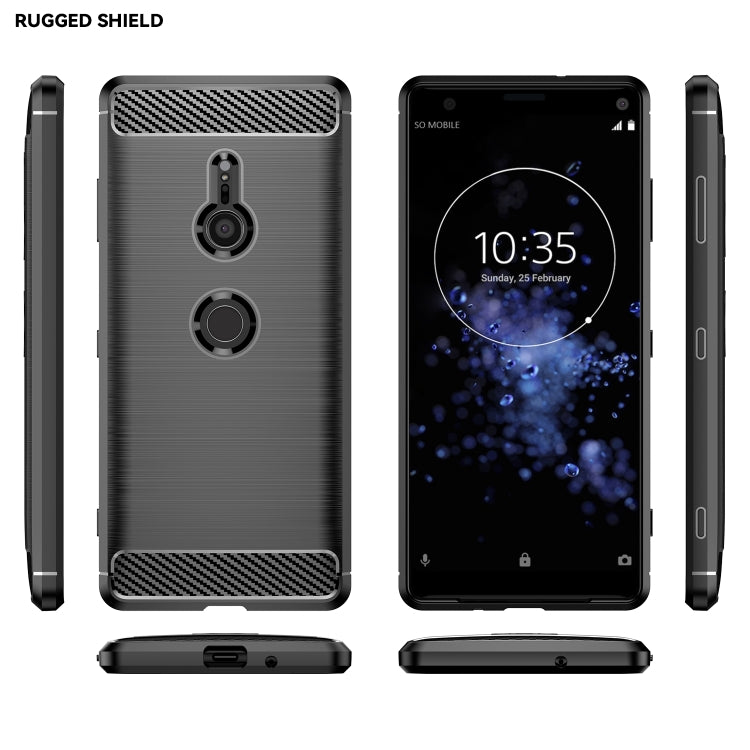 Custodia TPU fibra di carbonio per Sony Xperia XZ3