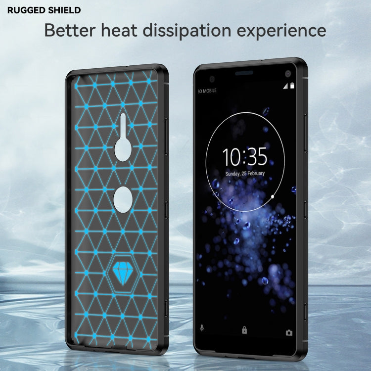 Custodia TPU fibra di carbonio per Sony Xperia XZ3