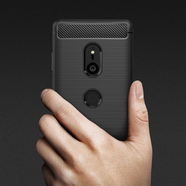 Custodia TPU fibra di carbonio per Sony Xperia XZ3