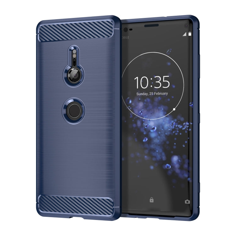 Custodia TPU fibra di carbonio per Sony Xperia XZ3