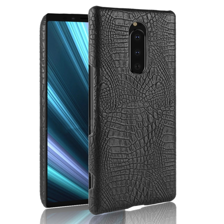 Custodia antiurto per PC + PU con texture coccodrillo per Sony Xperia 1, Sony Xperia 1, For Sony Xperia 1