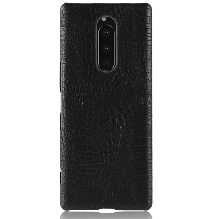 Custodia antiurto per PC + PU con texture coccodrillo per Sony Xperia 1, Sony Xperia 1, For Sony Xperia 1
