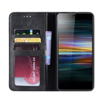 Custodia pelle flip magnetica per Sony Xperia L3