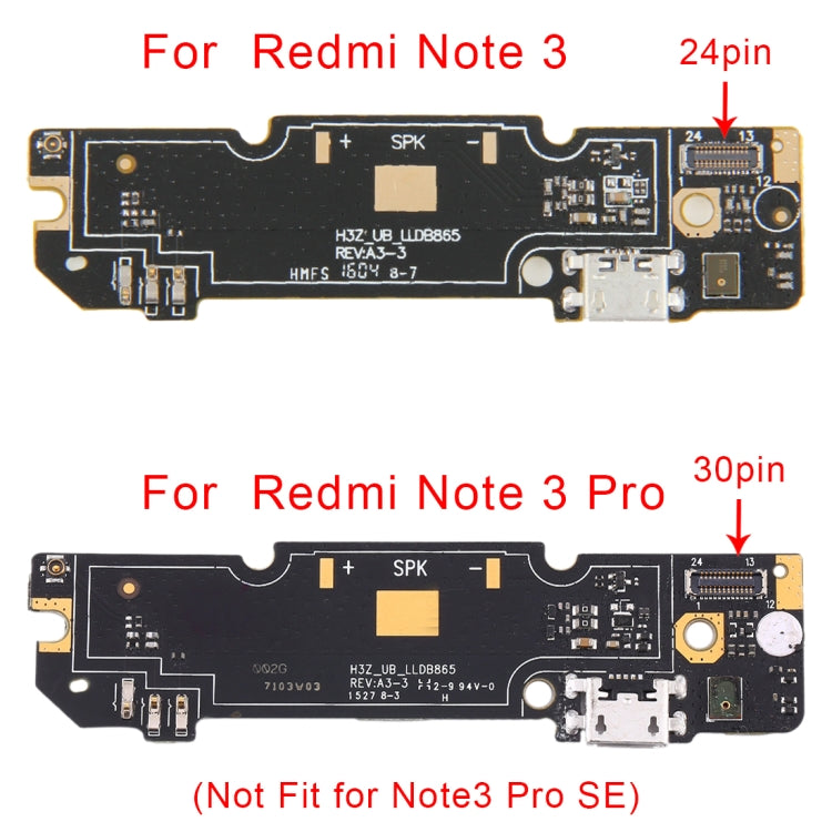 Cavo flessibile per scheda tastiera e porta di ricarica per Xiaomi Redmi Note 3 (versione doppia rete), For Xiaomi Redmi Note 3(Dual Network Version)