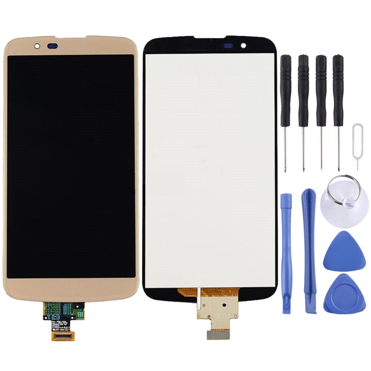 LCD Screen and Digitizer Full Assembly for LG K10 Lte / K10 2016 / K410 / K420 / K420N / K430 / K430DS / K430DSF / K430DSY, For LG K10 LTE, For K10 LTE K430DS / K410 / K420n, For K10 LTE K430DS / K410 / K420n Gold