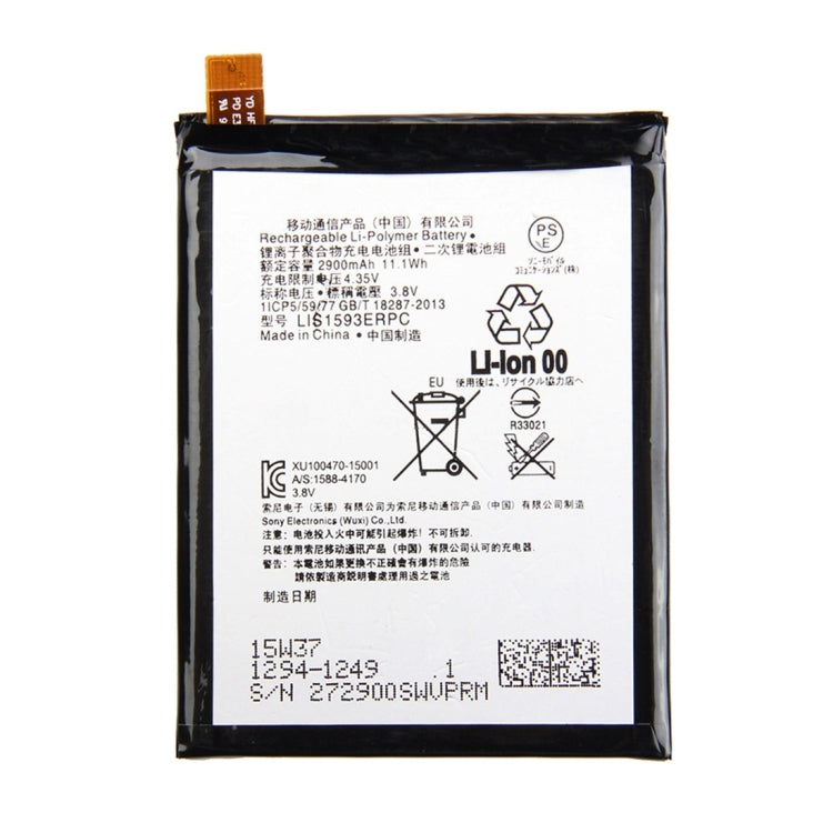 Per Sony Xperia Z5 Batteria ricaricabile ai polimeri di litio originale da 2900 mAh, For Sony Xperia Z5