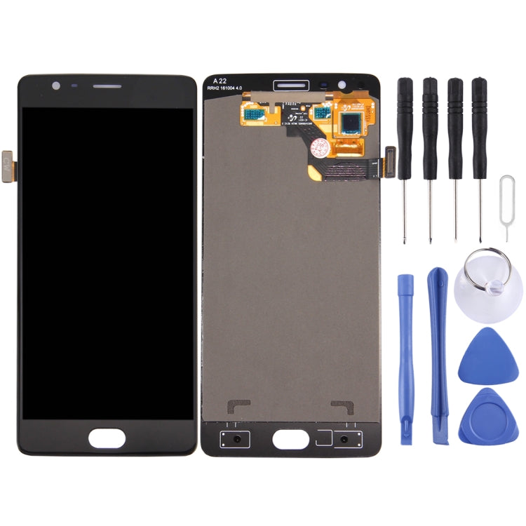 For OnePlus 3 (A3003 Version) Original LCD Screen Digitizer with Full Assembly, For OnePlus 3 A3003 Black, For 3 A3003