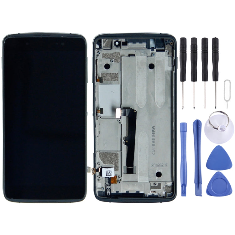 Complete Assembled LCD Screen and Digitizer with Frame for Alcatel One Touch Idol 4 LTE / 6055, Idol 4 LTE / 6055