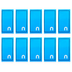10pcs Back Cover Stickers for Sony Xperia X Compact / X Mini, For Sony Xperia X Compact