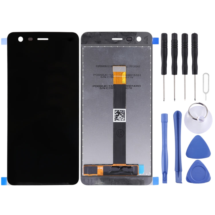 Schermo LCD e digitalizzatore assemblato completo per Nokia 2 TA-1029/DS, For Nokia 2