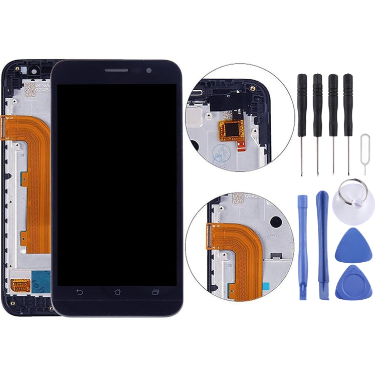 Schermo LCD da 5,0 pollici e digitalizzatore assemblaggio completo con cornice per Asus Zenfone Go ZB500KL X00AD, Zenfone Go / ZB500K