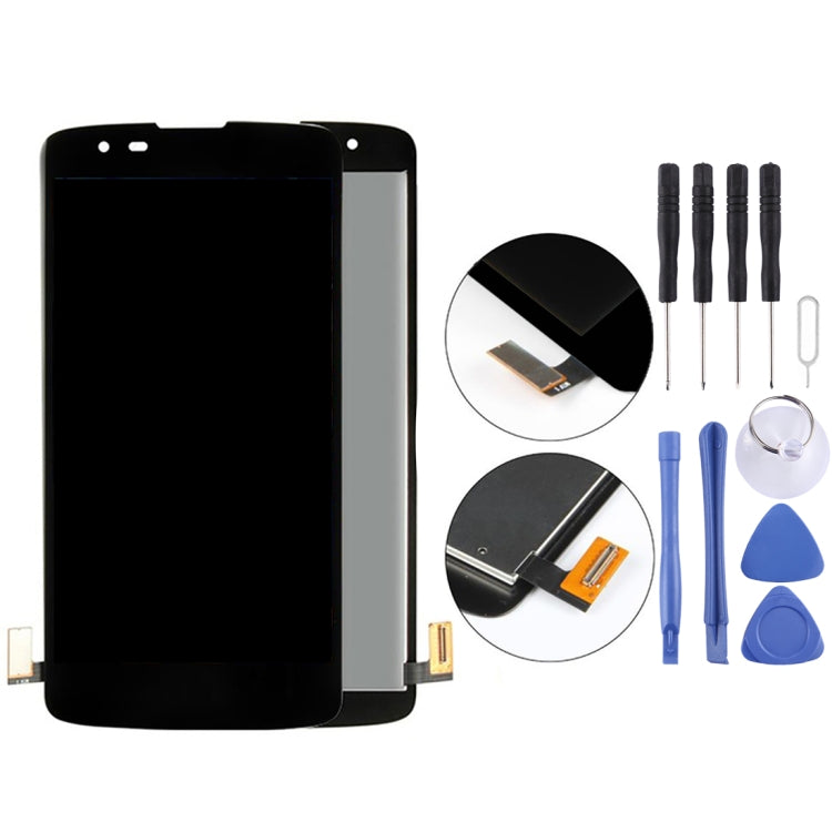 For LG K8 (2016) LCD Screen and Digitizer Full Assembly with Frame, For LG K8 (2016)