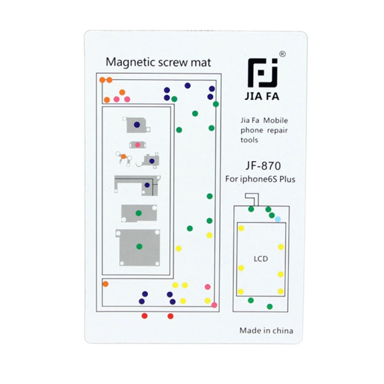 Tappetino per viti magnetiche JIAFA per iPhone 6s Plus, For 6sP