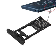 Vassoio scheda SIM + Vassoio scheda micro SD per Sony Xperia XZ (versione SIM singola), For Xperia XZ Single SIM Black, For XZ Single SIM