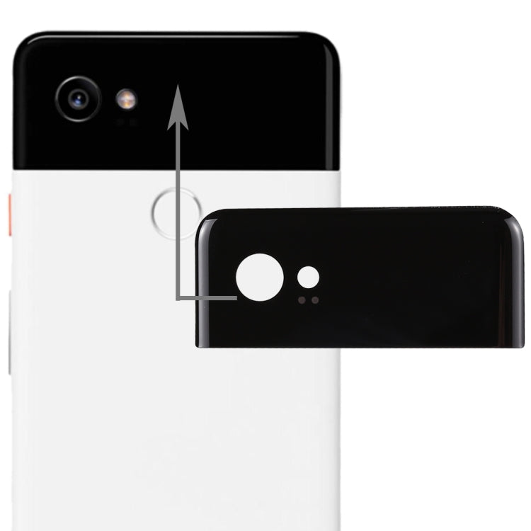 Back Cover for Google Pixel 2 XL Top Glass Lens Cover, For Pixel 2 XL