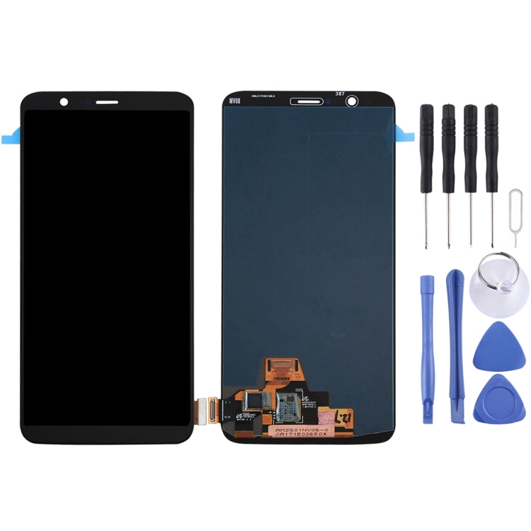 For OnePlus 5T Digitizer Full Assembly Original LCD Screen, For OnePlus 5T