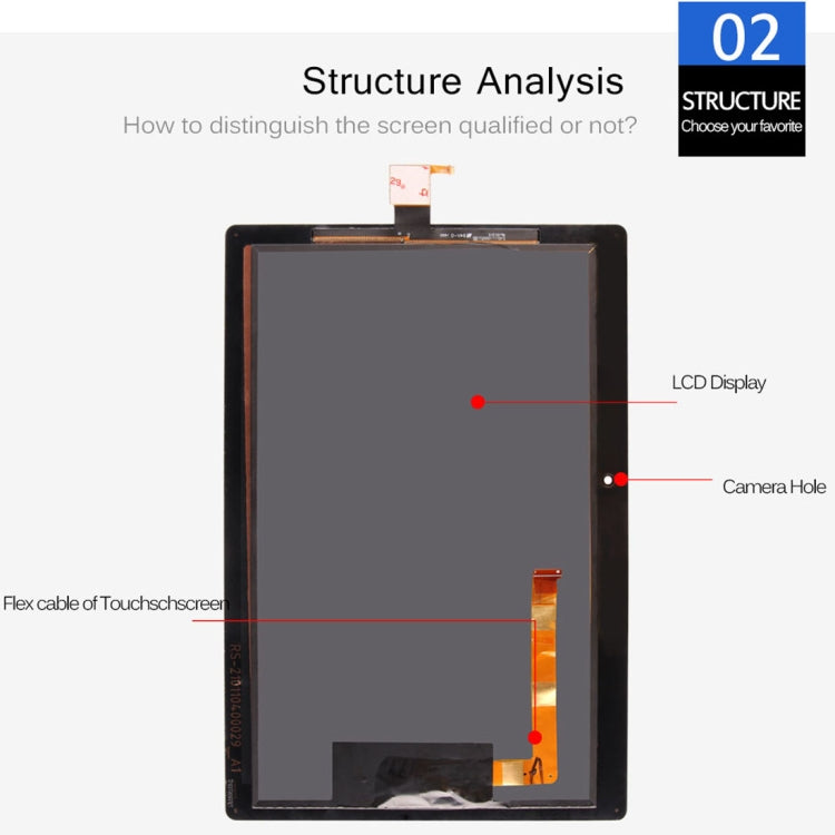 LCD Screen and Digitizer Full Assembly for Lenovo Tab 3 10 Plus TB-X103 / X103F 10.1 inch, For Tab 3 10 Plus