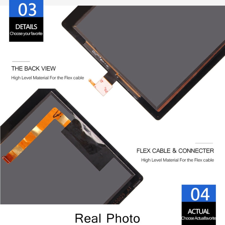 LCD Screen and Digitizer Full Assembly for Lenovo Tab 3 10 Plus TB-X103 / X103F 10.1 inch, For Tab 3 10 Plus