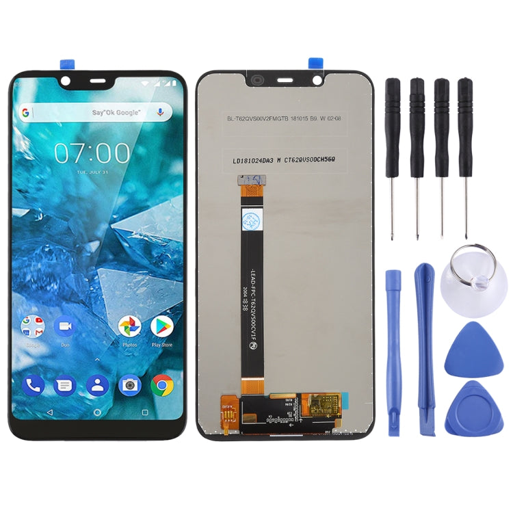 LCD Screen and Digitizer Full Assembly for Nokia X7 / 8.1 / 7.1 Plus TA-1131, For Nokia X7