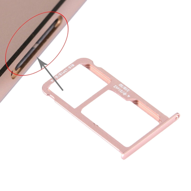 For Huawei Honor V8 Nano SIM + Micro SD / Nano SIM Card Tray, For Honor V8