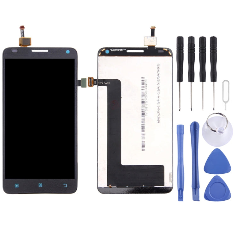 LCD Screen and Digitizer Full Assembly for Lenovo S580 (Black), For Lenovo S580