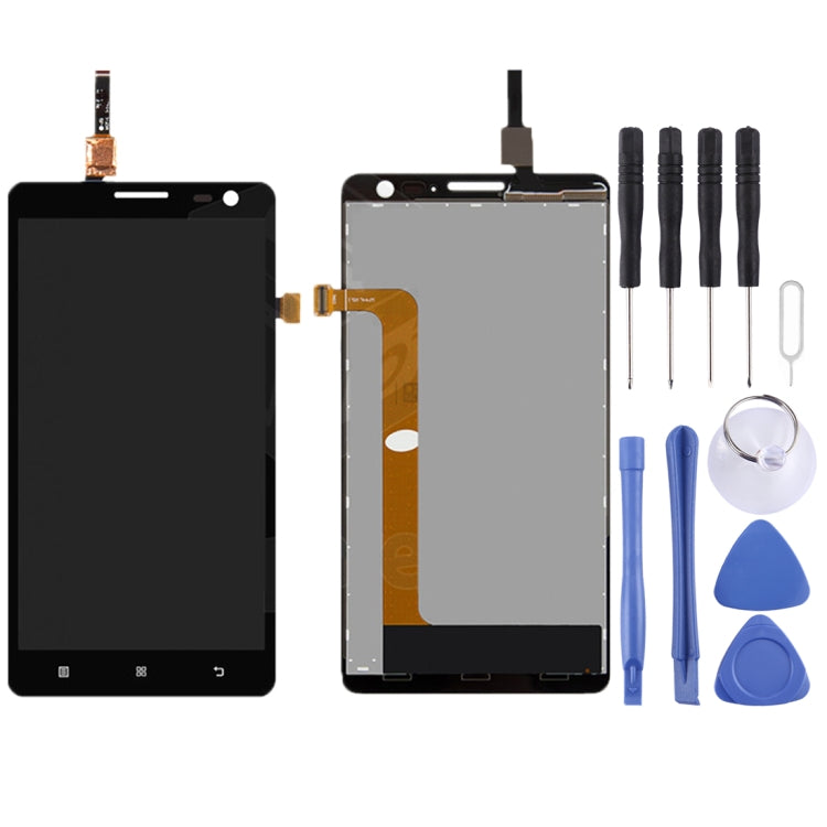 LCD Screen and Digitizer Full Assembly for Lenovo S856 (White), For Lenovo S856