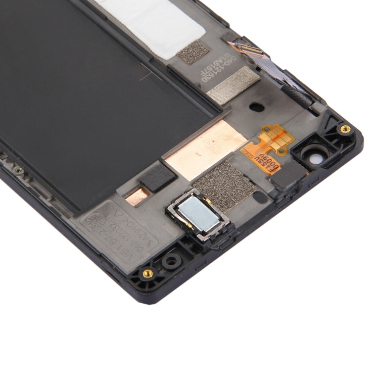 Schermo LCD e digitalizzatore assemblaggio completo con cornice per Nokia Lumia 735 (nero), For Lumia 735 Black