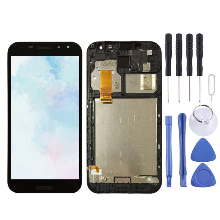 LCD Screen and Digitizer Full Assembly with Frame for Vodafone Smart N8 VFD610, Smart N8 with Frame