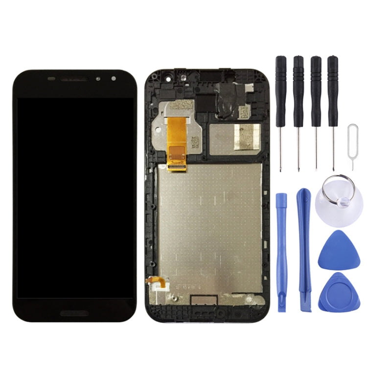 LCD Screen and Digitizer Full Assembly with Frame for Vodafone Smart N8 VFD610, Smart N8 with Frame