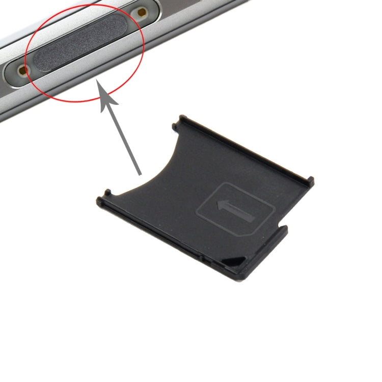 Vassoio scheda per Sony Xperia Z / L36h (nero), For Xperia Z / L36h Card Tray