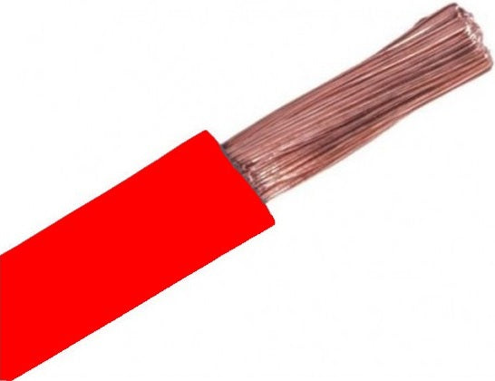 Cavo unipolare 0,5mm² rosso 4m