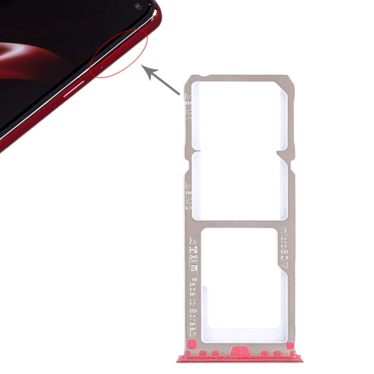 For OPPO A3 2 x SIM card tray + Micro SD card tray, For OPPO A3