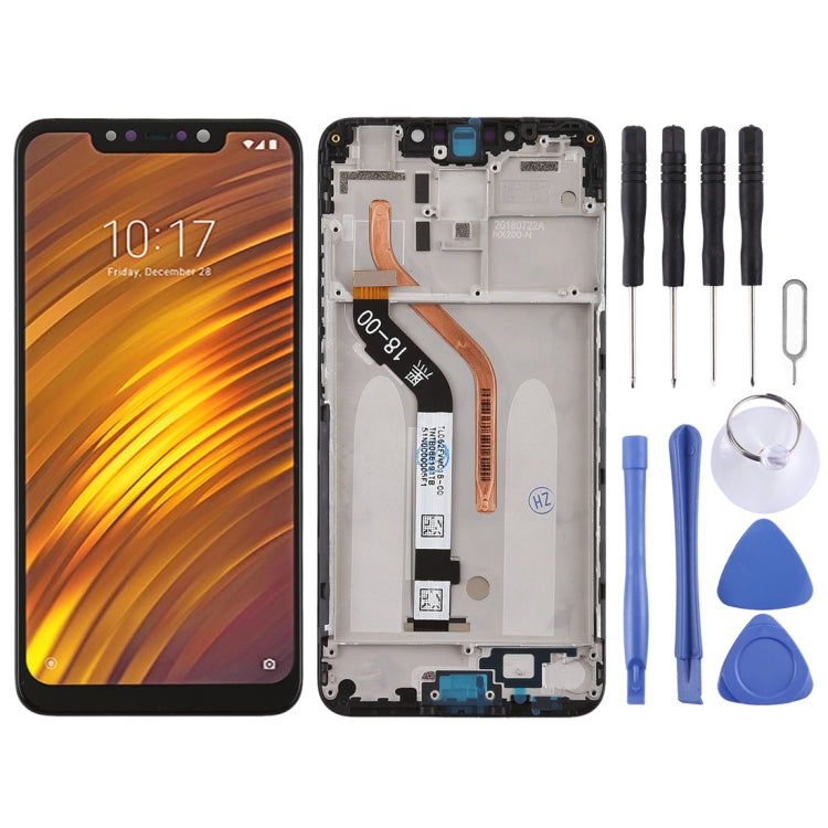 LCD Screen and Digitizer Full Assembly with Frame for Xiaomi Pocophone F1, Pocophone F1