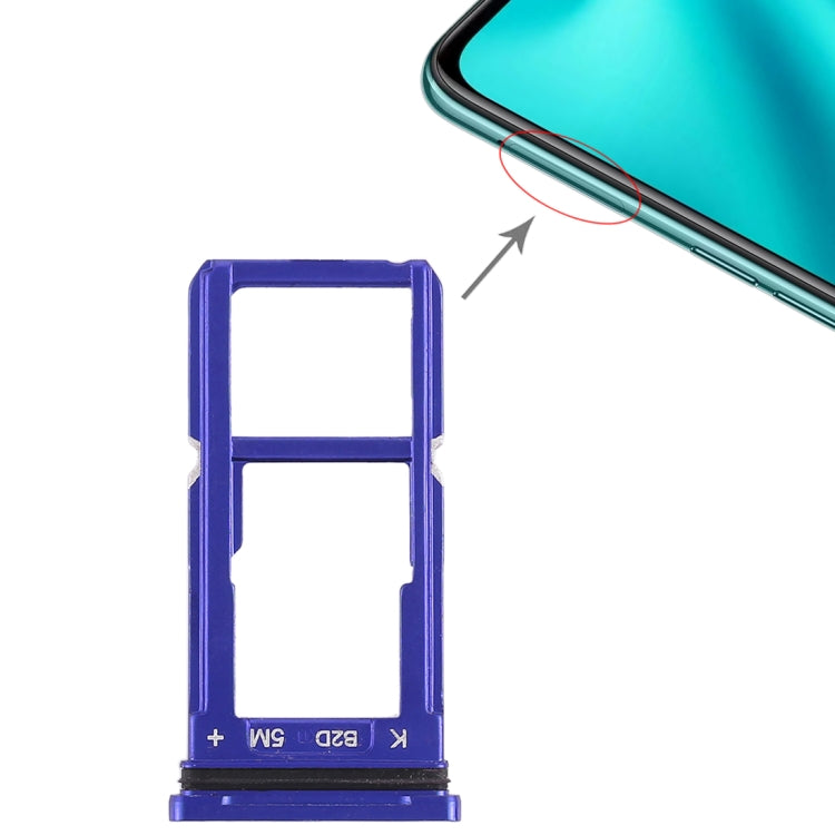 For OPPO R15 SIM Card Tray + SIM Card Tray/Micro SD Card Tray, For OPPO R15