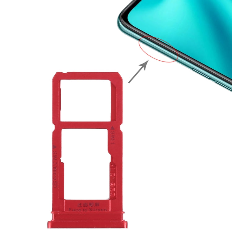 For OPPO R15 SIM Card Tray + SIM Card Tray/Micro SD Card Tray, For OPPO R15