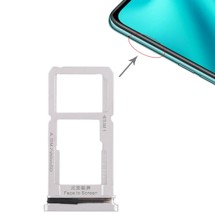 For OPPO R15 SIM Card Tray + SIM Card Tray/Micro SD Card Tray, For OPPO R15