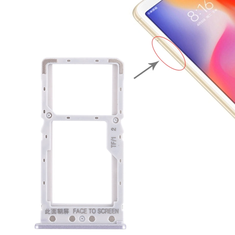 SIM Card Tray + SIM Card Tray / Micro SD Card Tray for Xiaomi Redmi 6 / Redmi 6A, For Redmi 6, For Xiaomi Redmi 6