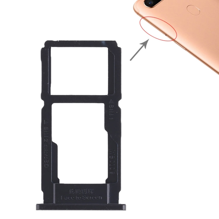 For OPPO R11s Plus SIM Card Tray + SIM Card Tray/Micro SD Card Tray, OPPO R11s Plus, For OPPO R11s Plus