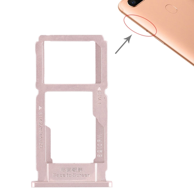 For OPPO R11s Plus SIM Card Tray + SIM Card Tray/Micro SD Card Tray, OPPO R11s Plus, For OPPO R11s Plus